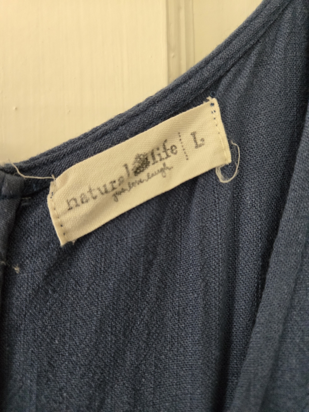NATURAL LIFE Teal Blue V-Neck Jumpsuit - Picture 3 of 11